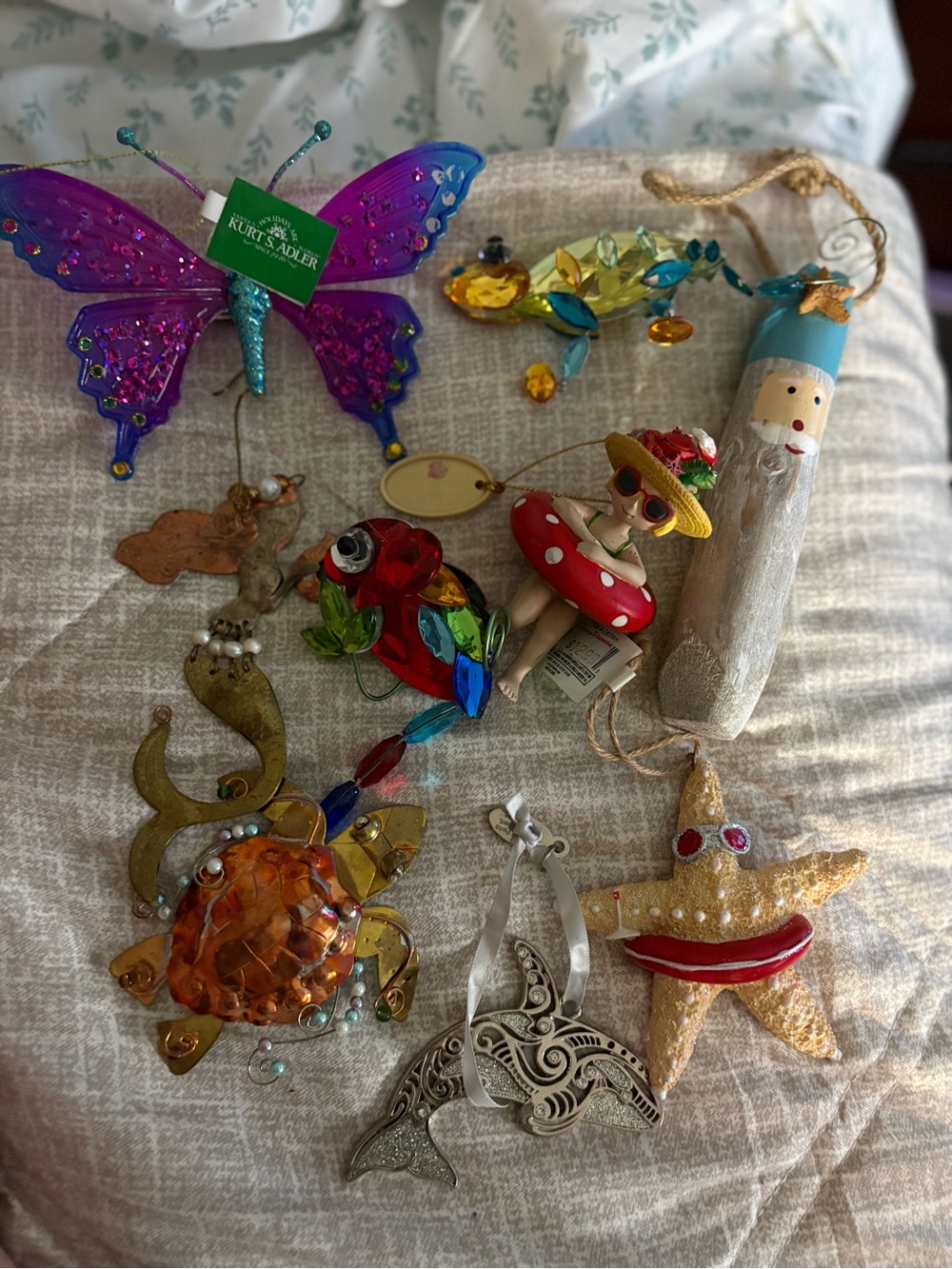 Aquatic Kurt Adler NWT Butterfly Home Accent Ornaments & lot more! pls read!